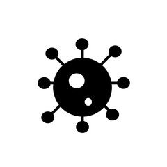 a virus isolated in white background