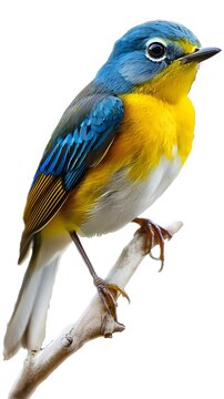 Here is a close-up of a tropical parula bird AI generated Photo