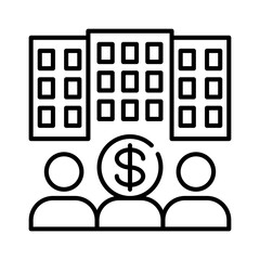 investment line icon