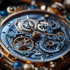 clock gear background and abstract . 3d, rendering, illustration