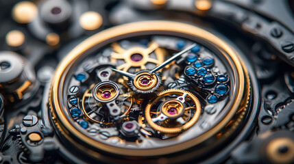 clock gear background and abstract . 3d, rendering, illustration