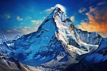 Fototapeta premium Mount Everest landscape mountain outdoors.