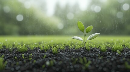 Climate adaptation strategies are vital for ecosystems facing rapid climate changes, 3d illustration