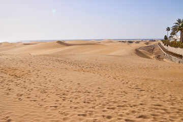 Eine Reise auf Gran Canaria. Die Dünen von Maspalomas