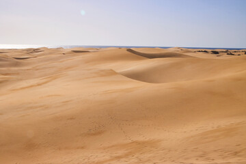 Eine Reise auf Gran Canaria. Die Dünen von Maspalomas