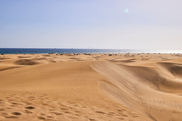 Eine Reise auf Gran Canaria. Die Dünen von Maspalomas