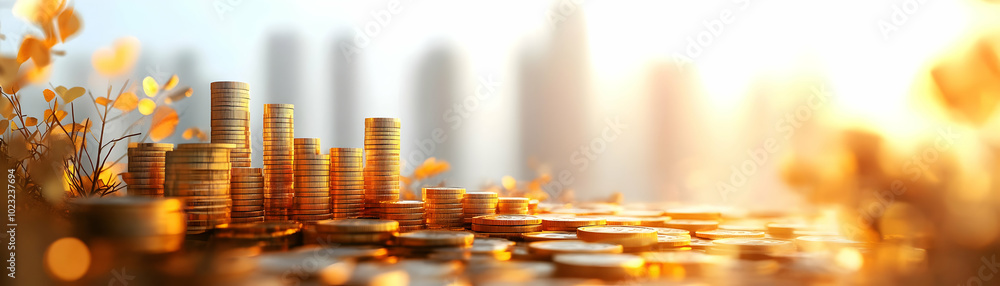 Poster vector of dhanteras financial growth chart with isolated dhanteras text on white background - camera