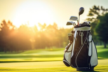 Golf bag golf outdoors sports.