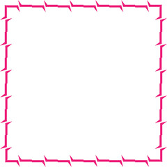 Aesthetic Barbed Wire Decorative Frame Icon Element