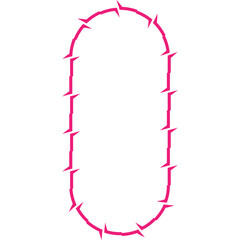 Aesthetic Barbed Wire Decorative Frame Icon Element
