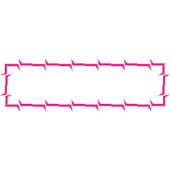 Aesthetic Barbed Wire Decorative Frame Icon Element
