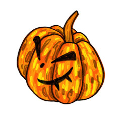 Illustration for Halloween - pumpkin