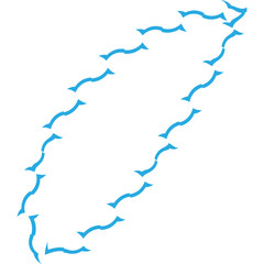 Aesthetic Barbed Wire Decorative Frame Icon Element