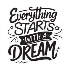 Motivational typography tshirt design  template