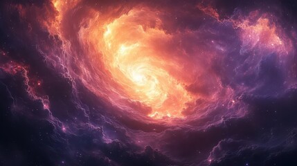 Obraz premium colorful abstract texture representing the universe depicting swirling galaxies and vibrant stars creating a sense of time travel between celestial bodies full of depth and imagination