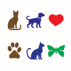Minimalist pet icons