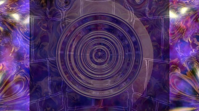 abstract background with circles and dance