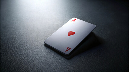 Ace of Spades and Ace of Hearts, iconic poker cards, symbolizing risk and fortune