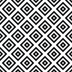 Seamless Geometric Pattern with Black and White Diamond Shapes Abstract Design