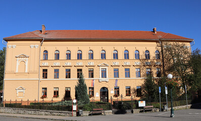 Fototapeta premium Old building in Kezmarok city, Slovakia