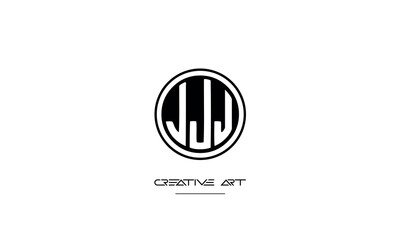 JO, OJ, J, O abstract letters logo monogram