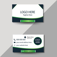 Modern business card design template. decoration name card design
