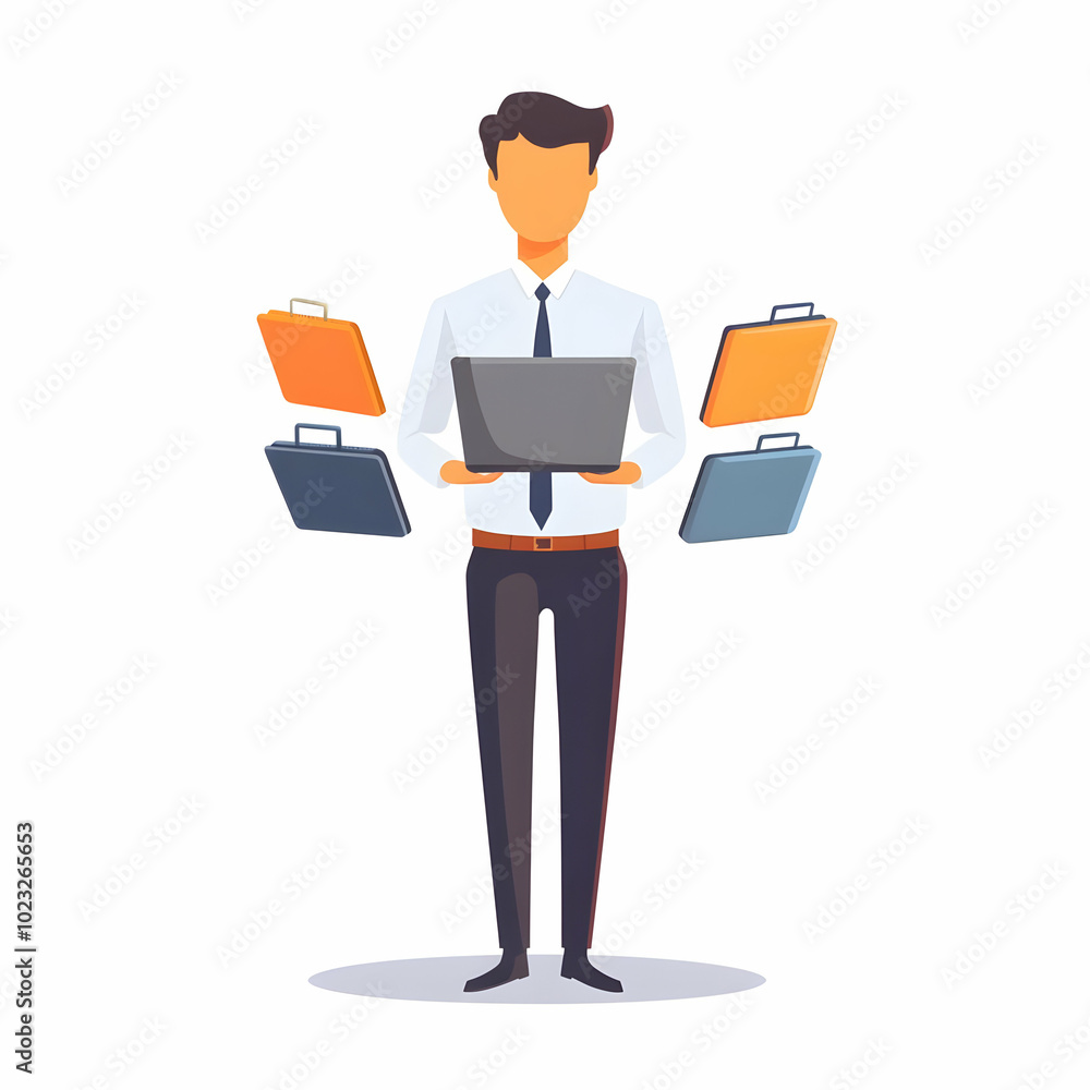 Poster professional technical support provider with laptop in minimalist setting for effective assistance -