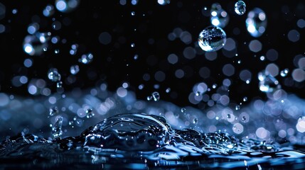 Glass Texture with Water Droplets - a delicate and captivating sight. The glass texture adorned with water droplets creates an enchanting and alluring visual.