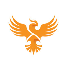 Creative Phoenix Logo Vector Symbol Design Illustration