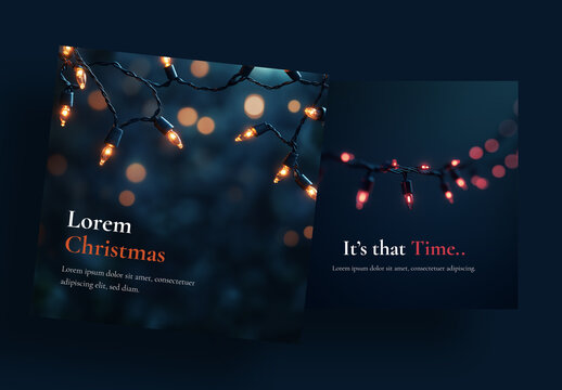 Christmas Light Posts For Social Media With Generative ai