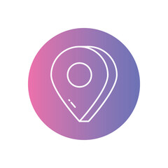 Location vector icon stock illustration