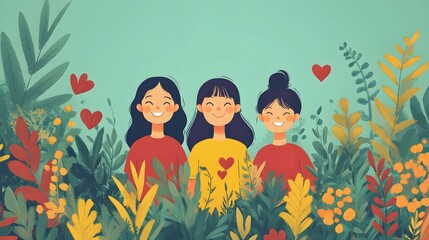 Followers showing appreciation to their community manager through positive comments for Community Manager Day in flat vector style