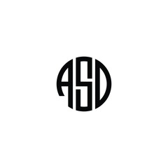 ASD Letter Mark Logo Design, Vector Design