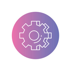 Setting vector icon stock illustration