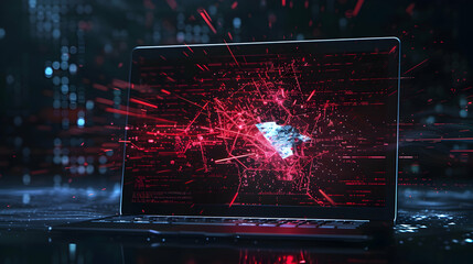 Fototapeta premium Abstract Cyber Technology Background for Digital Designs 