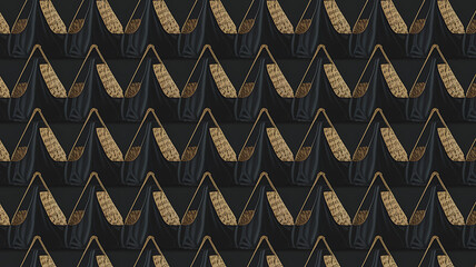 Black and gold abstract geometric pattern, modern minimalist design, elegant and sophisticated, perfect for contemporary interiors. 
