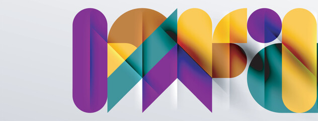 Round shapes, circles and lines minimal geometric background. Vector Illustration For Wallpaper, Banner, Background, Card, Book Illustration, landing page