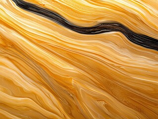 Obraz premium Vibrant abstract background with flowing yellow and black lines, perfect for modern art designs and interior decor.