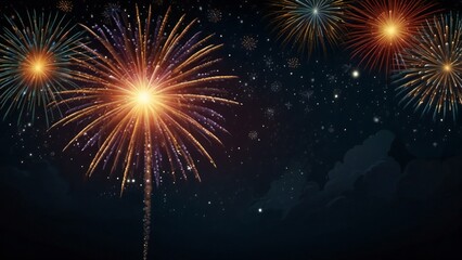 Fototapeta premium fireworks in the night sky