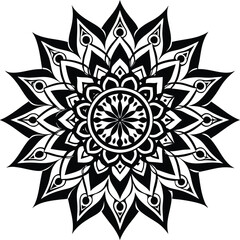 Beautiful mandala mandalas for coloring book vector image