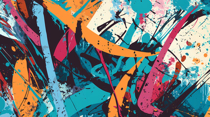 bstract grunge textures. Graffiti set. Vector illustration.