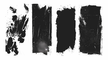 bstract grunge textures. Graffiti set. Vector illustration.