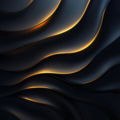 Fototapeta premium A mesmerizing abstract pattern featuring smooth, wavy lines illuminated by soft light, conveying elegance and depth.