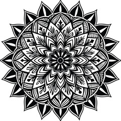 Beautiful mandala mandalas for coloring book vector image