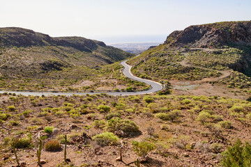 Eine Reise auf Gran Canaria. Mirador Astronómico de la Degollada de las Yeguas.