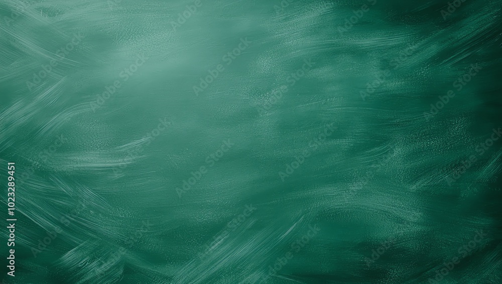 Poster abstract green chalkboard background with subtle texture and soft gradient. ideal for educational th