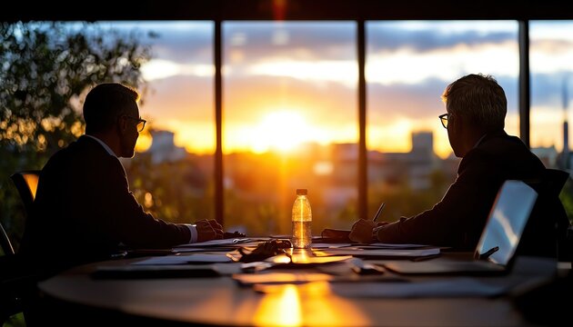 Community leaders discussing unemployment and reform in a roundtable setting, focus on collaboration and policy change