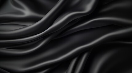 Obraz premium Abstract Black Silk Fabric Texture