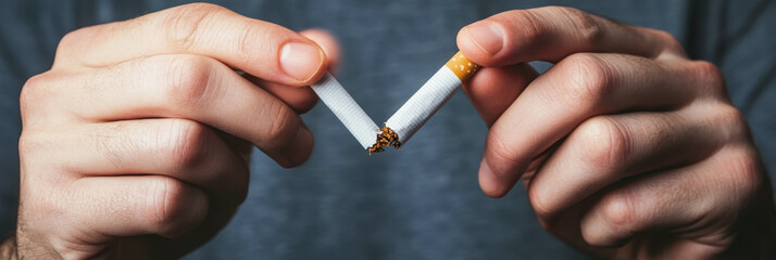 Smoking cessation Day. bad habits. a smoking cigarette. ashtray