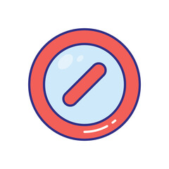 Do Not Distrub vector icon stock illustration